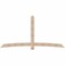 Ekena Millwork Bellingham Smooth Timber Gable Bracket, Douglas Fir, 108"W x 54"H x 1 1/2"D x 5 1/2"F, 12/12 Pitch GBW108X54X0206BEL00SDF - alternate 1